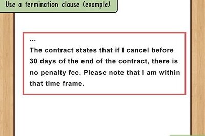 How to Terminate a Contract