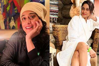 Regina Cassandra Celebrates Birthday On The Sets Of Vidaa Muyarchi with Ajith Kumar, Trisha