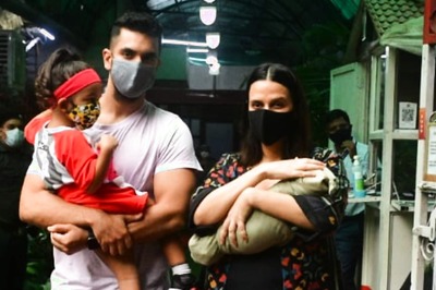 Angad Bedi, Neha Dhupia Take Baby Home from Hospital, See Pics