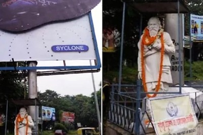 Shoe Ad Placed Above Rabindranath Tagore's Statue In Durgapur Removed After Protest