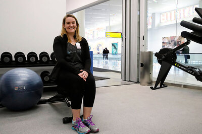 How about a workout at an airport gym during long layovers?