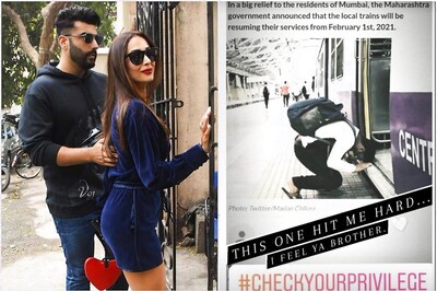 Arjun Kapoor and Malaika Arora Hit Hard by Pic of Man Worshipping Mumbai Local, Ask to 'Check Your Privilege'