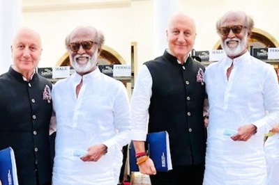Anupam Kher Poses With Rajinikanth At Rashtrapati Bhavan, Shares Photo