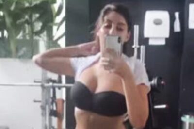 Nora Fatehi Flaunts Her Gorgeous Curves in Black Sports Bra and Neon Shorts