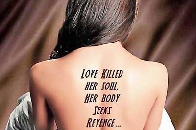 Hate Story: Paoli's bare back posters painted blue