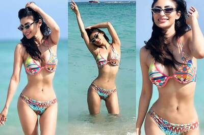 Mouni Roy Turns Up the Heat With Racy Bikini Shoot on Miami Beach; Check Out Her Sexy Photos