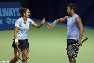 Tennis: Paes-Sania off to a winning start