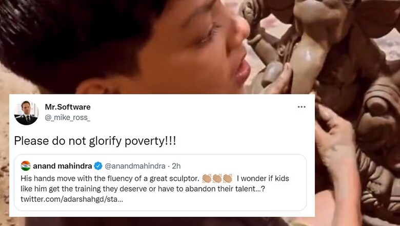 Anand Mahindra Slammed for 'Glorifying' Poverty After Sharing Video of Child Sculptor