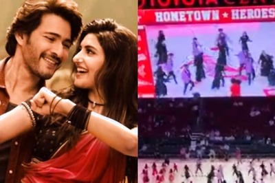 Mahesh Babu, Sreeleela's 'Kurchi Madathapetti' From Guntur Kaaram Lights Up NBA Halftime; Watch