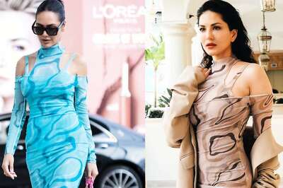 Esha Gupta, Sunny Leone Rock the Same Bodycon Dress but With a Twist; See Photos