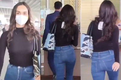 Manushi Chillar has Oops Moment at Airport As She Forgets to Remove Her T-shirt's Price Tag