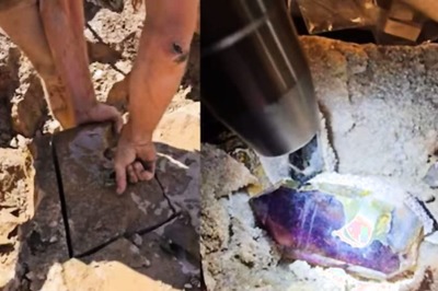 Watch: Man Finds Amethyst Stone In A Namibia Mine