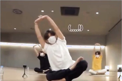 BTS' V Loses Balance While Doing Yoga, Falls and Gives Internet a Funny Moment