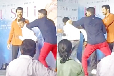 Vijay Deverakonda In Shock After Fan Manhandled By Host At Kushi Meet and Greet, Video Goes Viral