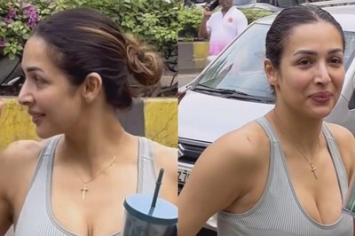 Sexy! Malaika Arora Flaunts Ample Cleavage In A Grey Bra As She Hits The Gym; Watch Viral Video