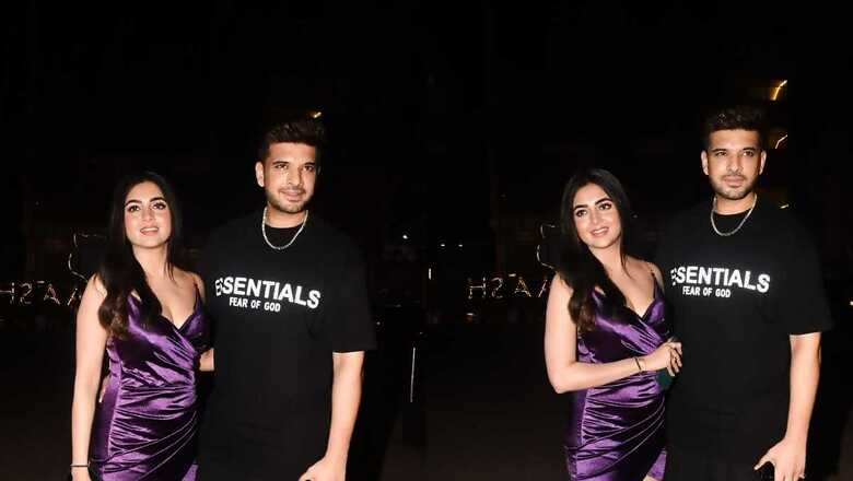 Tejasswi Prakash Hot In Purple, Karan Kundrra Pick All-Black Look For Mouni Roy's Restaurant Opening