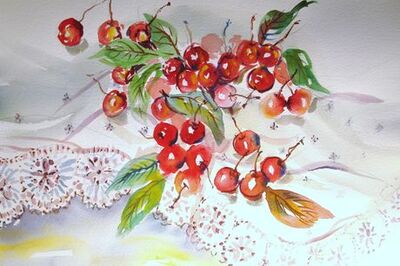 How to Paint Luscious Cherries in Watercolor