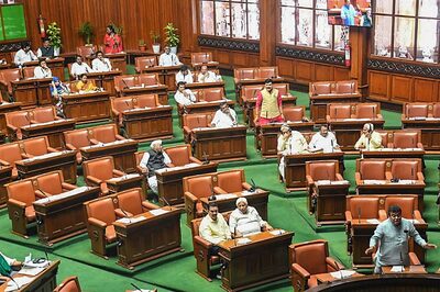BJP MLAs Stage Demo in Karnataka Assembly Protesting Case Booked Against Lawyers
