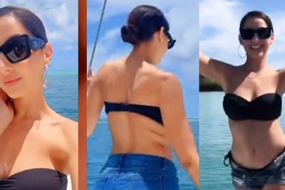 Nora Fatehi Posts Racy Video in Black Bikini Top And Tiny Shorts, Shows Off Sexy Moves; Watch