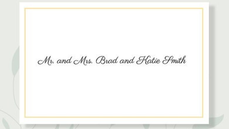 How to Address Wedding Invitations Without an Inner Envelope