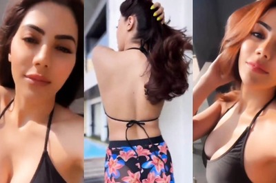 HOT! Nikki Tamboli Raises Heat in Backless Bikini Top And Sheer Pants; Sexy Video Goes Viral; Watch