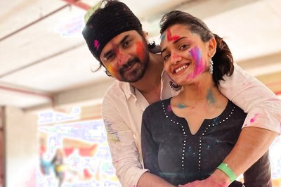 Hruta Durgule, Prateek Shah Celebrate 3 Months of Engagement. Check Pics