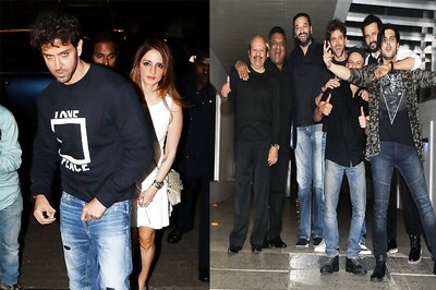 Photos: Hrithik Roshan Celebrates Birthday With Ex-wife Sussanne Khan, Kids Hridhaan and Hrehaan