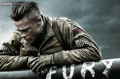 'Fury' first look: Brad Pitt looks pensive as US army sergeant in this World War II film
