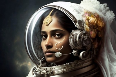 Artist Uses AI to Show Astronauts in Bridal Attire Leaving People Mesmerised