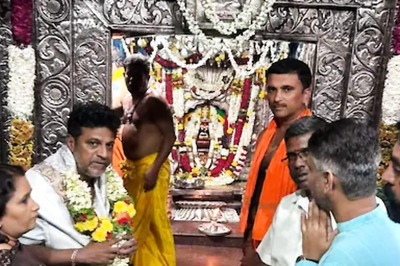 Shiva Rajkumar Seeks Blessings At Belagavi's Saundatti Yellamma Temple