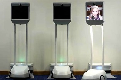 A machine that lets you be present at work, without actually being there