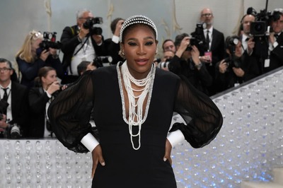 So Excited! 'Pregnant' Serena Williams Debuts Baby Bump at Met Gala in New York