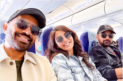 Samantha Ruth Prabhu Shares Selfies with Citadel Makers Raj and DK, Varun Dhawan on Flight, See Pics