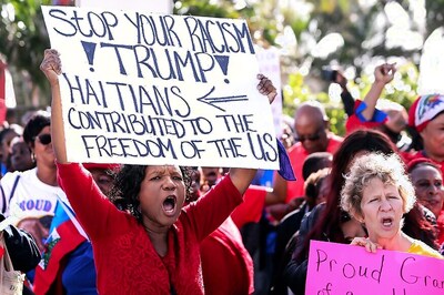Hundreds Converge on Times Square to Protest Racism, Donald Trump