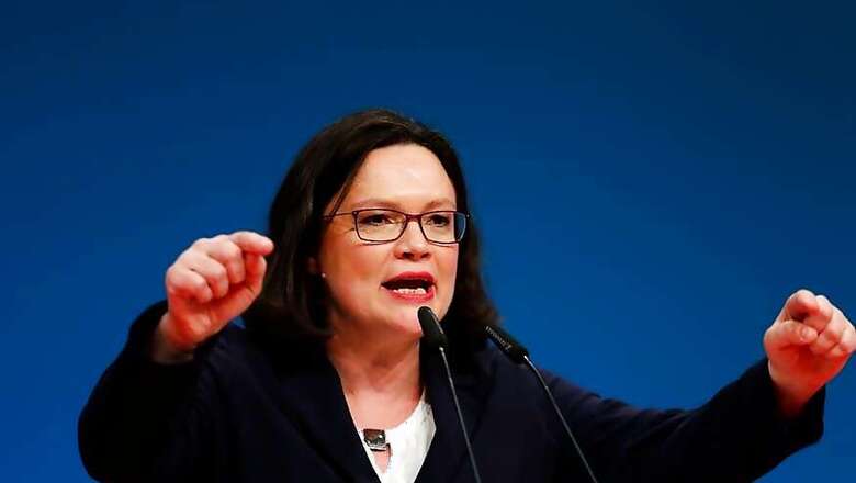 German Social Democrats Elect Andrea Nahles as First Female Leader