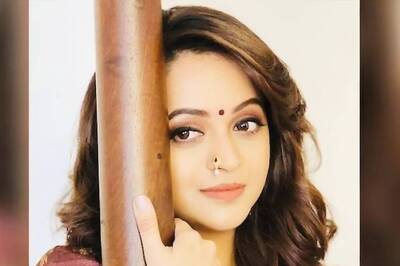 Actress Bhavana Looks Stunning In Brown Silk Saree, See Pics