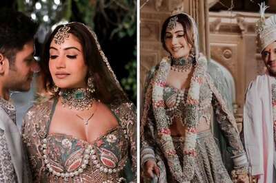 Designers Jigar And Nikita Reveal Surbhi Chandna's Turquoise Lehenga Took 70 Days To Create