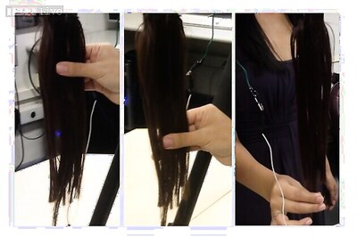 Now, control your smartphone by stroking your hair