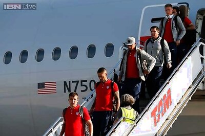 US team arrives in Brazil for World Cup 2014