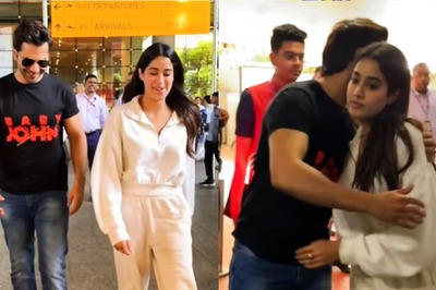Varun Dhawan And Janhvi Kapoor Spotted In Comfy Casuals, Get Papped At Mumbai Airport; Watch Video