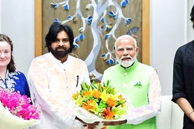 In Pics: Pawan Kalyan Meets PM Modi With Wife, Son