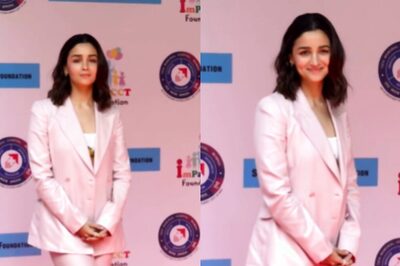 Alia Bhatt Flaunts Her Million Dollar Smile In A Blush Pink Blazer, Watch Viral Video