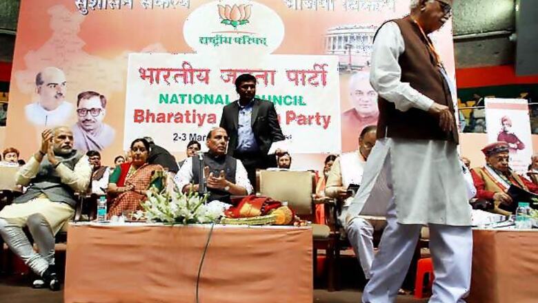 BJP leadership continues work as usual, Advani camp refuses to budge