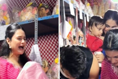 Watch: Yuvika Chaudhary Chants ‘Ganpati Bappa Morya’ As She Takes Ganesha Idol Home With Prince Narula