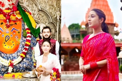 Sara Ali Khan Prays At Khajrana Ganesh Temple And Mahakaleshwar Temple Post Zara Hatke Zara Bachke Success