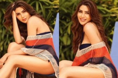 Sexy Nikki Tamboli Oozes Oomph In A Black Bikini As She Lounges By The Pool; See Hot Photo