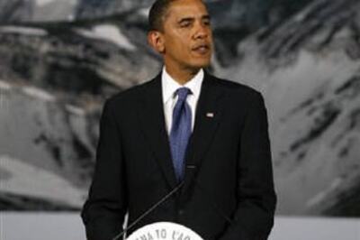 Obama sees G8 climate progress, UN disagrees