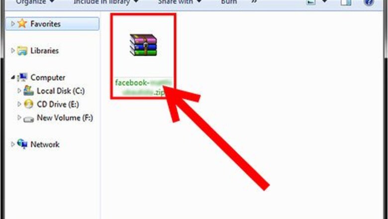 How to Use the Facebook Archived Folder Files
