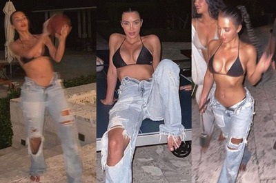 Kim Kardashian Looks Insanely Hot In a Sexy Black Prada Bralette And Skirt; See Pictures