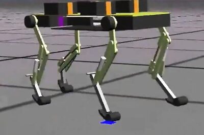 Now, a four-legged robot that runs like a cat